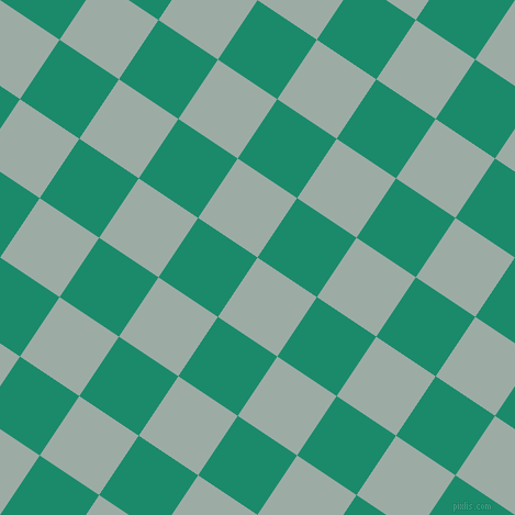 56/146 degree angle diagonal checkered chequered squares checker pattern checkers background, 65 pixel squares size, , Tower Grey and Elf Green checkers chequered checkered squares seamless tileable