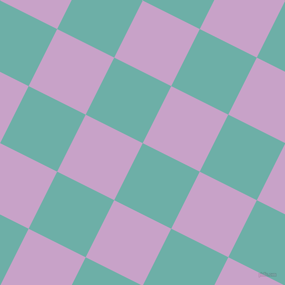 63/153 degree angle diagonal checkered chequered squares checker pattern checkers background, 128 pixel squares size, Tradewind and Lilac checkers chequered checkered squares seamless tileable