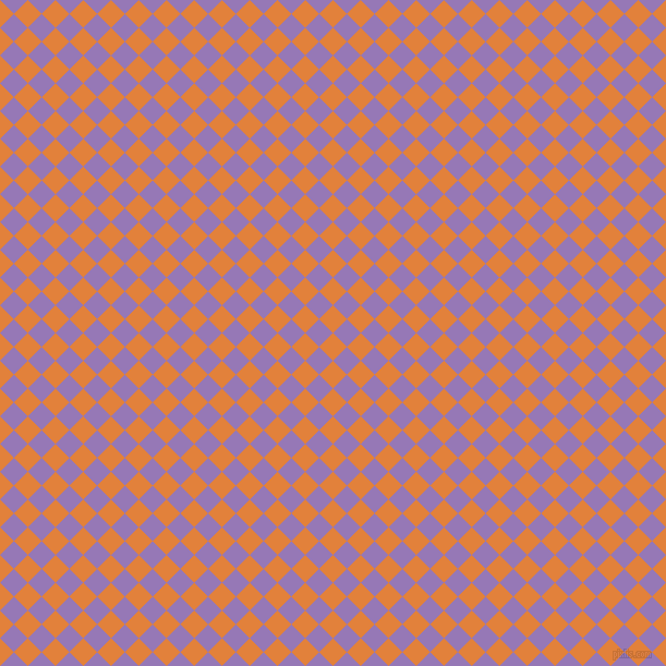45/135 degree angle diagonal checkered chequered squares checker pattern checkers background, 18 pixel square size, , Tree Poppy and Purple Mountain