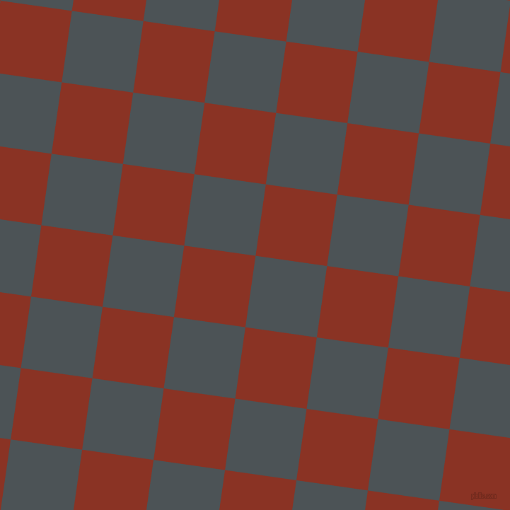 82/172 degree angle diagonal checkered chequered squares checker pattern checkers background, 102 pixel square size, , Trout and Burnt Umber checkers chequered checkered squares seamless tileable