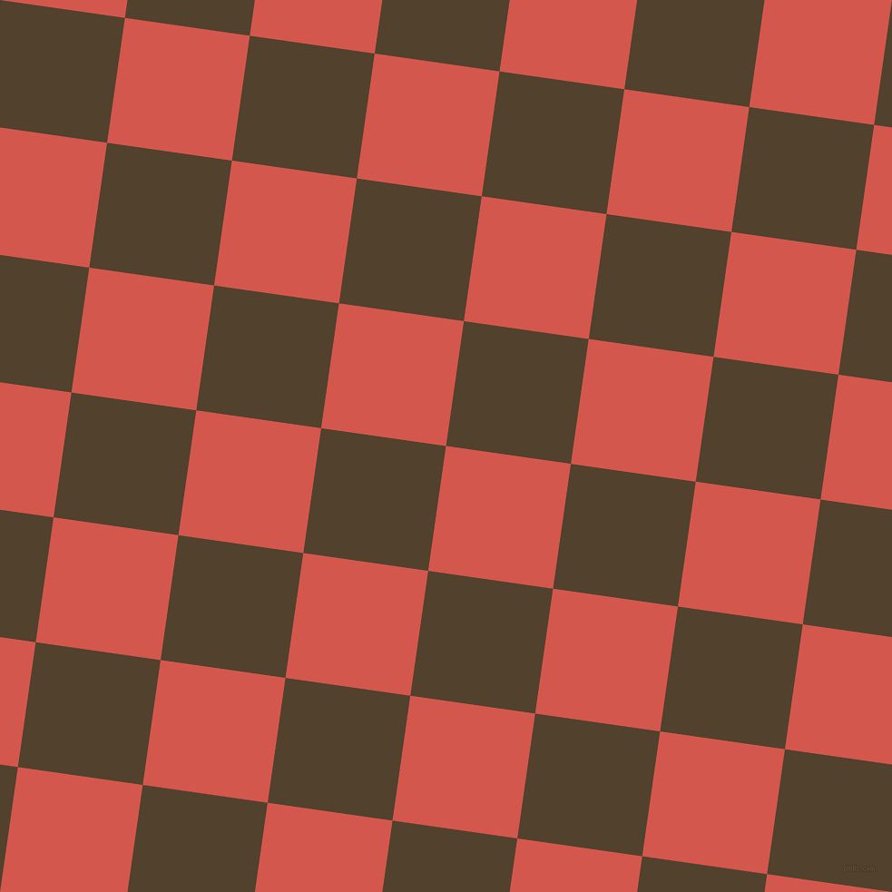 82/172 degree angle diagonal checkered chequered squares checker pattern checkers background, 139 pixel square size, , Valencia and Deep Bronze checkers chequered checkered squares seamless tileable