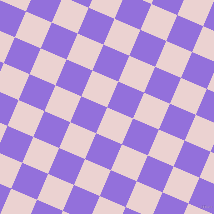 67/157 degree angle diagonal checkered chequered squares checker pattern checkers background, 90 pixel squares size, Vanilla Ice and Medium Purple checkers chequered checkered squares seamless tileable