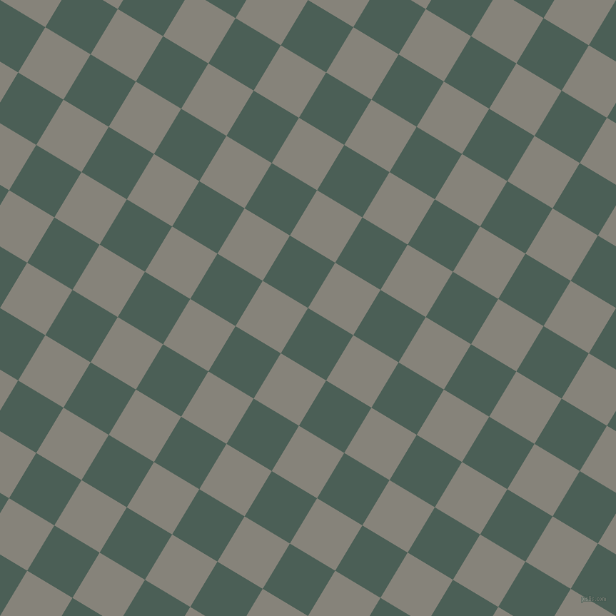 59/149 degree angle diagonal checkered chequered squares checker pattern checkers background, 74 pixel squares size, , Viridian Green and Friar Grey checkers chequered checkered squares seamless tileable