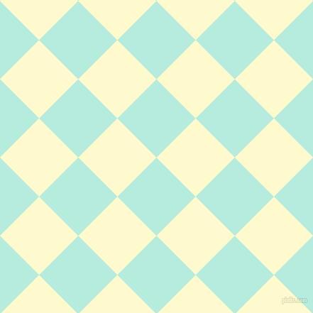 45/135 degree angle diagonal checkered chequered squares checker pattern checkers background, 78 pixel square size, , Water Leaf and Lemon Chiffon checkers chequered checkered squares seamless tileable