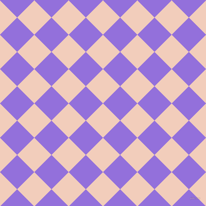 45/135 degree angle diagonal checkered chequered squares checker pattern checkers background, 85 pixel square size, , Watusi and Medium Purple checkers chequered checkered squares seamless tileable