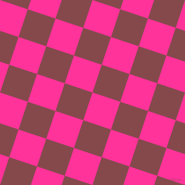 72/162 degree angle diagonal checkered chequered squares checker pattern checkers background, 95 pixel square size, Wild Strawberry and Solid Pink checkers chequered checkered squares seamless tileable