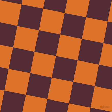 79/169 degree angle diagonal checkered chequered squares checker pattern checkers background, 86 pixel square size, , Wine Berry and Tahiti Gold checkers chequered checkered squares seamless tileable
