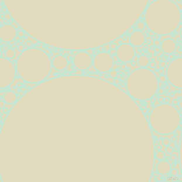 bubbles, circles, sponge, big, medium, small, 5 pixel line width, Aero Blue and Coconut Cream circles bubbles sponge soap seamless tileable