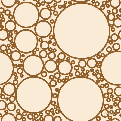 bubbles, circles, sponge, big, medium, small, 5 pixel line width, Afghan Tan and Antique White circles bubbles sponge soap seamless tileable