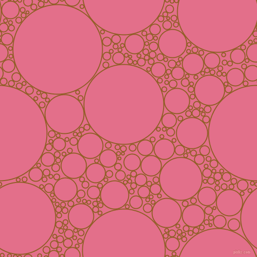 bubbles, circles, sponge, big, medium, small, 2 pixel line width, Afghan Tan and Deep Blush circles bubbles sponge soap seamless tileable
