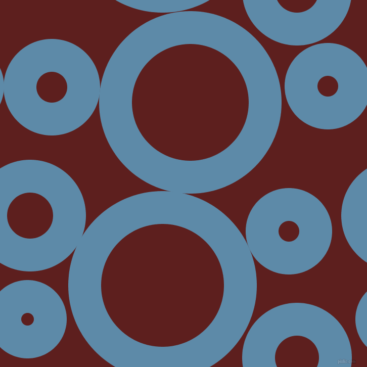 bubbles, circles, sponge, big, medium, small, 65 pixel line width, Air Force Blue and Red Oxide circles bubbles sponge soap seamless tileable
