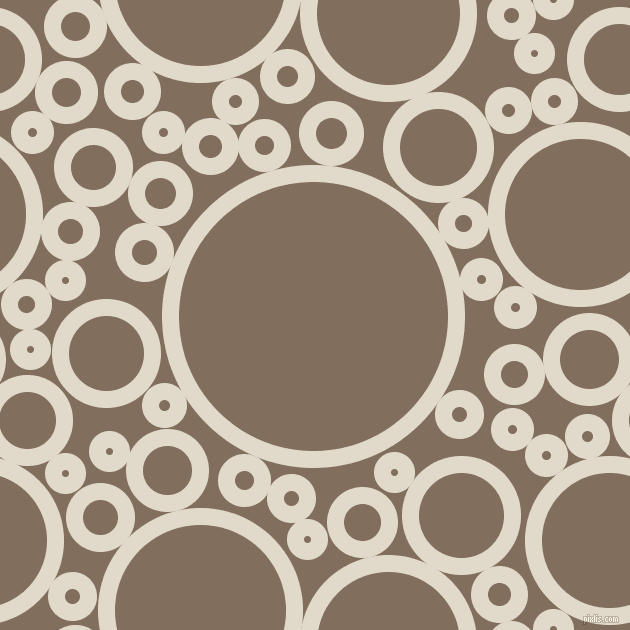 bubbles, circles, sponge, big, medium, small, 17 pixel line width, Albescent White and Donkey Brown circles bubbles sponge soap seamless tileable