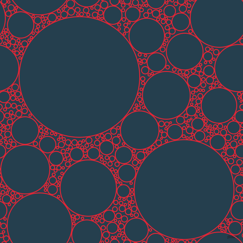 bubbles, circles, sponge, big, medium, small, 3 pixel line width, Alizarin and Nile Blue circles bubbles sponge soap seamless tileable