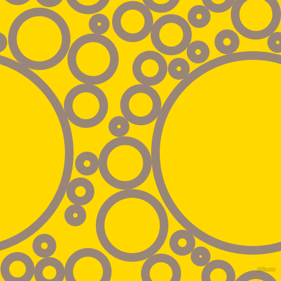 bubbles, circles, sponge, big, medium, small, 17 pixel line width, Almond Frost and School Bus Yellow circles bubbles sponge soap seamless tileable