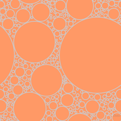 bubbles, circles, sponge, big, medium, small, 3 pixel line width, Alto and Atomic Tangerine circles bubbles sponge soap seamless tileable
