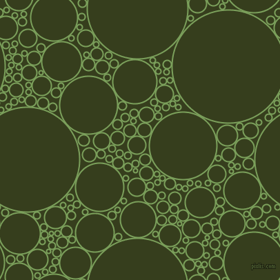 bubbles, circles, sponge, big, medium, small, 2 pixel line width, Asparagus and Turtle Green circles bubbles sponge soap seamless tileable