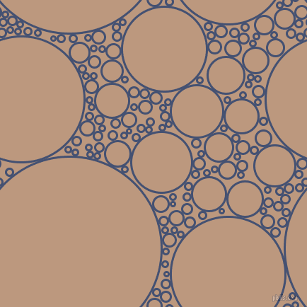 bubbles, circles, sponge, big, medium, small, 3 pixel line width, Astronaut and Pale Taupe circles bubbles sponge soap seamless tileable