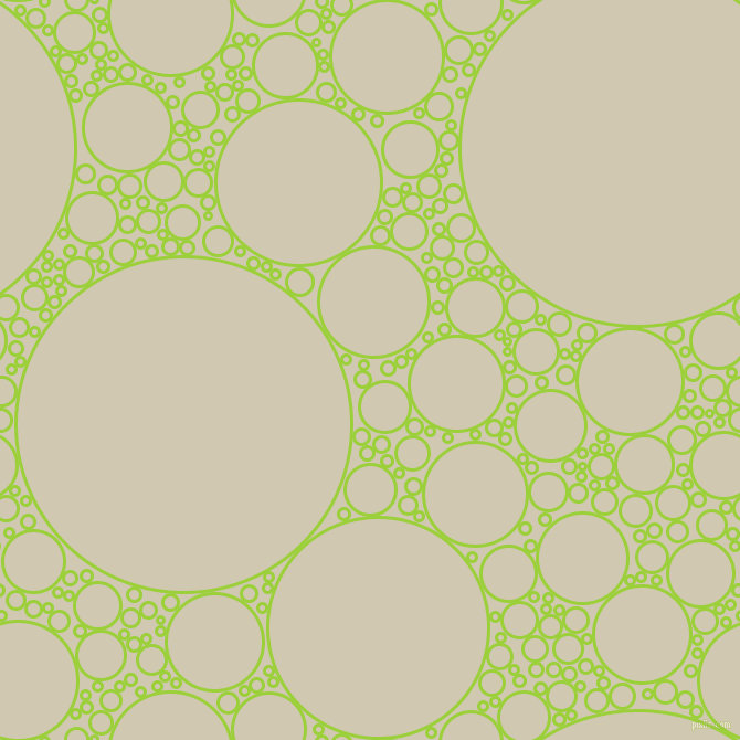bubbles, circles, sponge, big, medium, small, 3 pixel line width, Atlantis and Parchment circles bubbles sponge soap seamless tileable