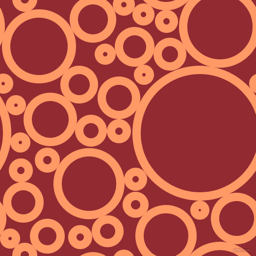 bubbles, circles, sponge, big, medium, small, 17 pixel line width, Atomic Tangerine and Bright Red circles bubbles sponge soap seamless tileable