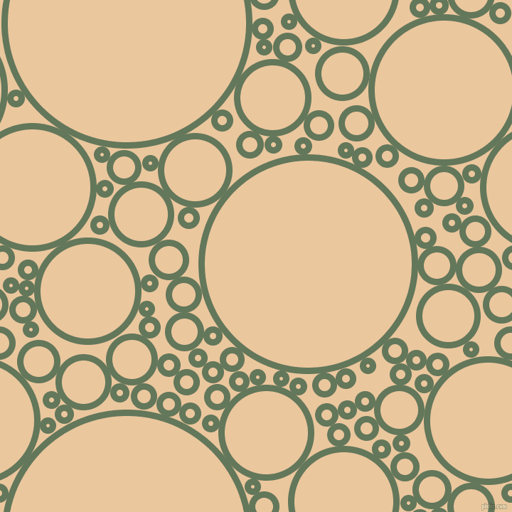 bubbles, circles, sponge, big, medium, small, 9 pixel line width, Axolotl and New Tan circles bubbles sponge soap seamless tileable