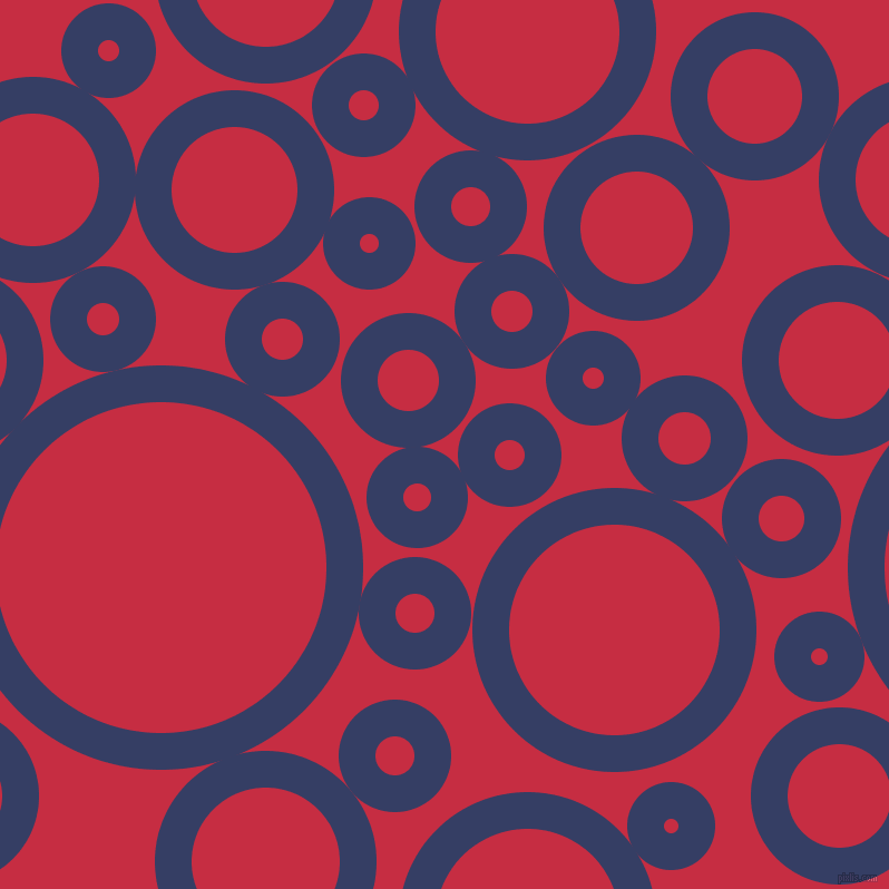 bubbles, circles, sponge, big, medium, small, 33 pixel line width, Bay Of Many and Brick Red circles bubbles sponge soap seamless tileable