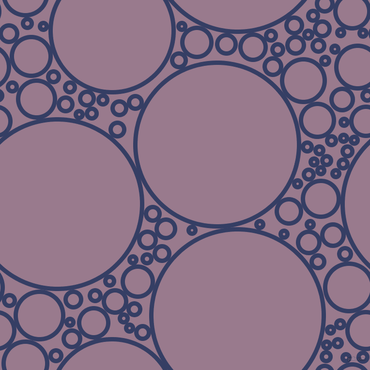 bubbles, circles, sponge, big, medium, small, 9 pixel line width, Bay Of Many and Mountbatten Pink circles bubbles sponge soap seamless tileable