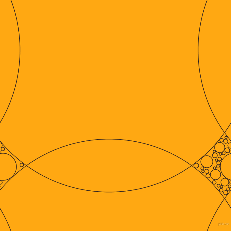 bubbles, circles, sponge, big, medium, small, 2 pixel line width, Bistre and Dark Tangerine circles bubbles sponge soap seamless tileable