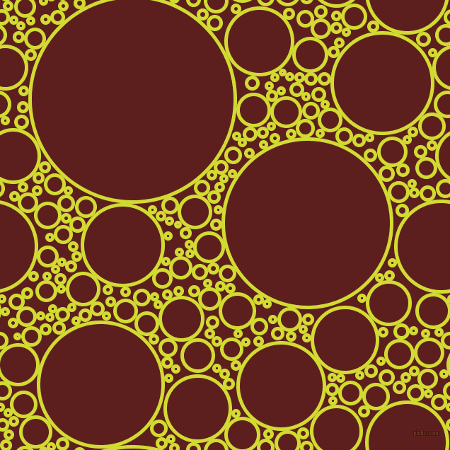 bubbles, circles, sponge, big, medium, small, 5 pixel line width, Bitter Lemon and Red Oxide circles bubbles sponge soap seamless tileable