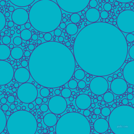 bubbles, circles, sponge, big, medium, small, 2 pixel line width, Blue Gem and Iris Blue circles bubbles sponge soap seamless tileable