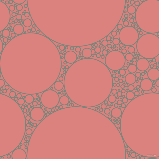 bubbles, circles, sponge, big, medium, small, 3 pixel line width, Blue Smoke and Sea Pink circles bubbles sponge soap seamless tileable