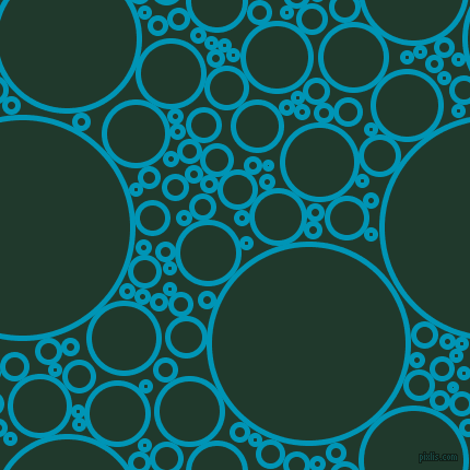 bubbles, circles, sponge, big, medium, small, 5 pixel line width, Bondi Blue and Palm Green circles bubbles sponge soap seamless tileable