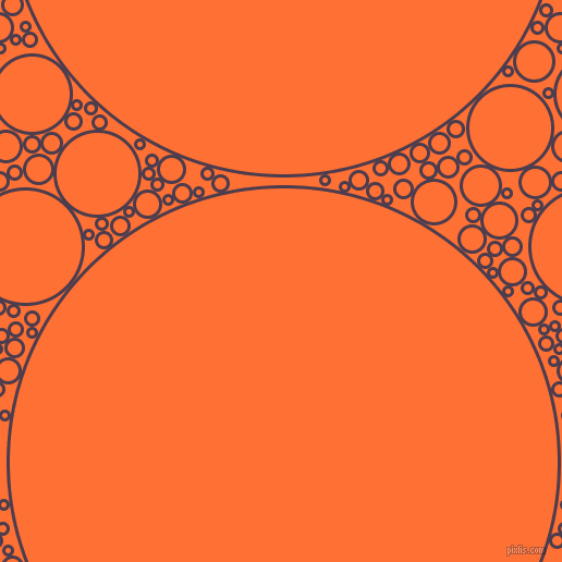 bubbles, circles, sponge, big, medium, small, 3 pixel line width, Bossanova and Burnt Orange circles bubbles sponge soap seamless tileable