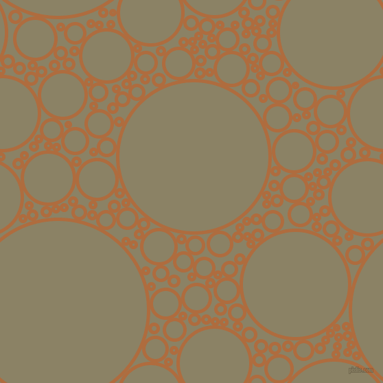 bubbles, circles, sponge, big, medium, small, 5 pixel line width, Bourbon and Granite Green circles bubbles sponge soap seamless tileable