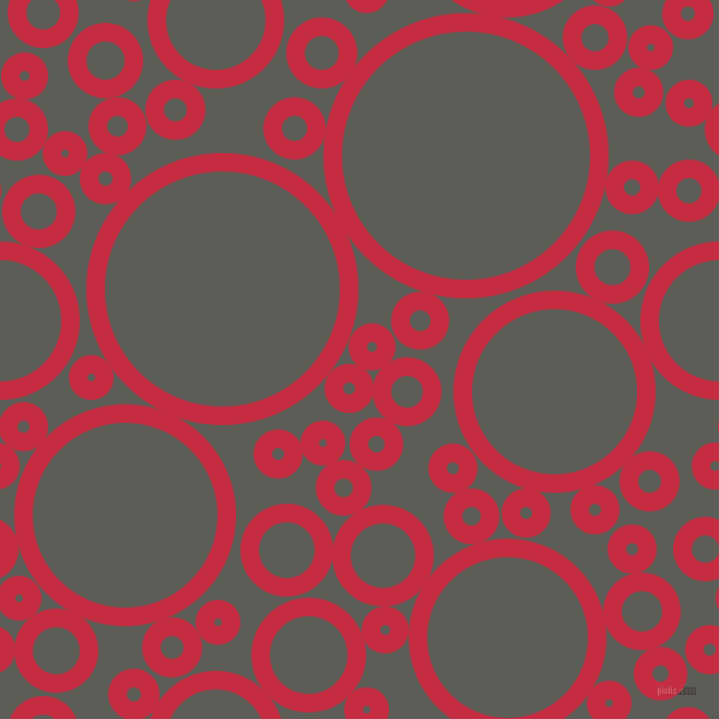 bubbles, circles, sponge, big, medium, small, 17 pixel line width, Brick Red and Chicago circles bubbles sponge soap seamless tileable