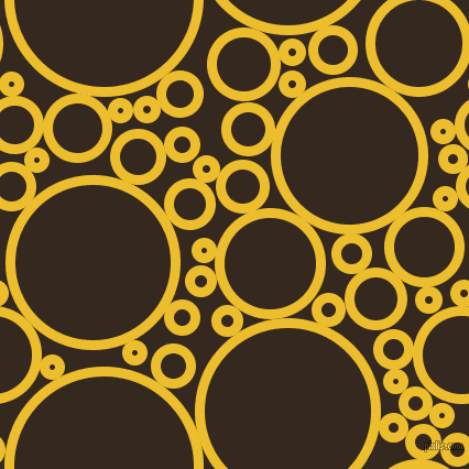bubbles, circles, sponge, big, medium, small, 9 pixel line width, Bright Sun and Cocoa Brown circles bubbles sponge soap seamless tileable
