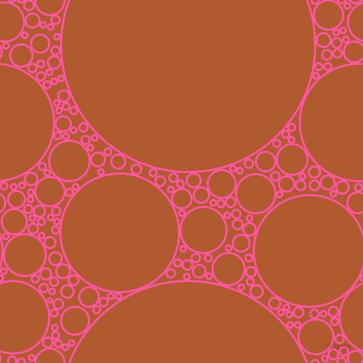 bubbles, circles, sponge, big, medium, small, 3 pixel line width, Brilliant Rose and Fiery Orange circles bubbles sponge soap seamless tileable