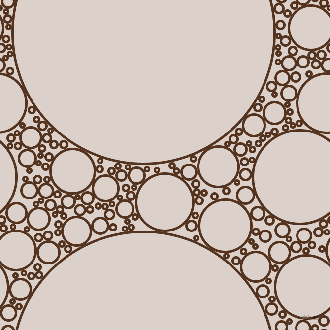 bubbles, circles, sponge, big, medium, small, 5 pixel line width, Brown Bramble and Swiss Coffee circles bubbles sponge soap seamless tileable