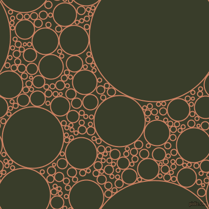bubbles, circles, sponge, big, medium, small, 2 pixel line width, Burning Sand and Green Kelp circles bubbles sponge soap seamless tileable