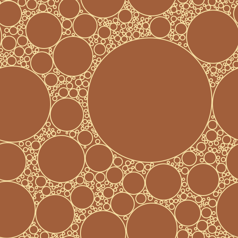 bubbles, circles, sponge, big, medium, small, 3 pixel line width, Buttermilk and Desert circles bubbles sponge soap seamless tileable