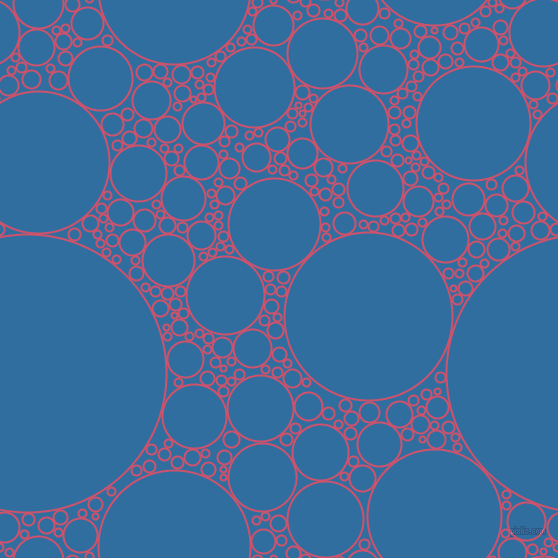 bubbles, circles, sponge, big, medium, small, 2 pixel line width, Cabaret and Lochmara circles bubbles sponge soap seamless tileable