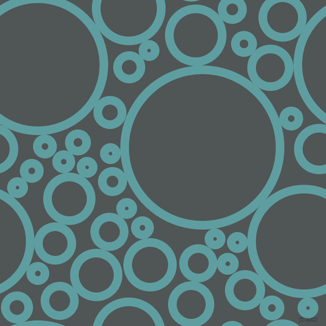 bubbles, circles, sponge, big, medium, small, 17 pixel line width, Cadet Blue and Mako circles bubbles sponge soap seamless tileable