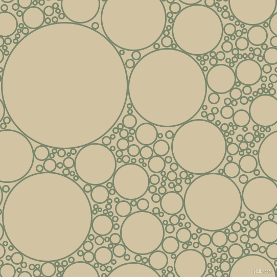 bubbles, circles, sponge, big, medium, small, 3 pixel line width, Camouflage Green and Double Spanish White circles bubbles sponge soap seamless tileable