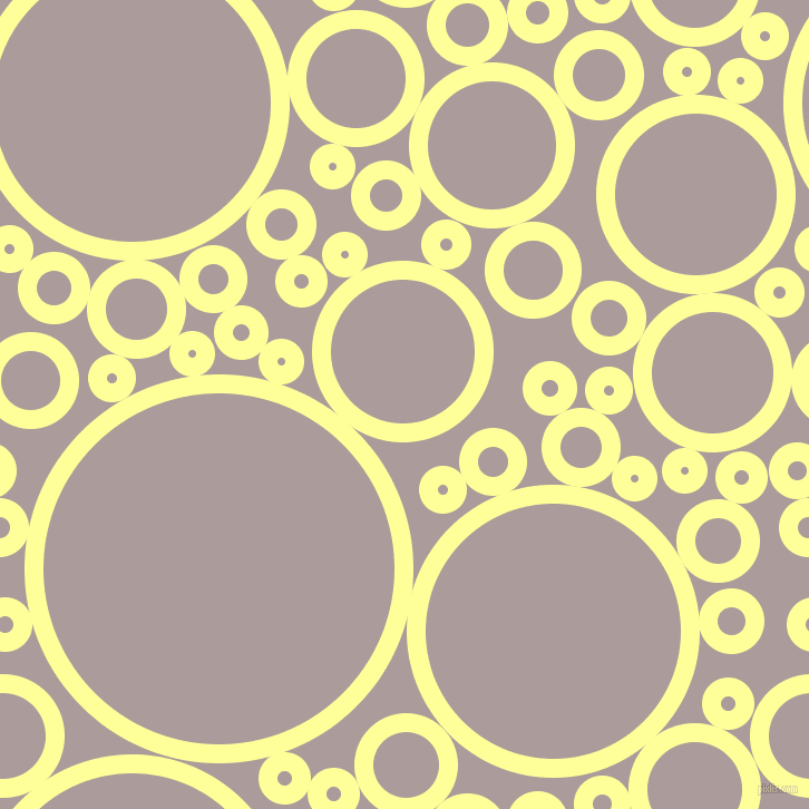 bubbles, circles, sponge, big, medium, small, 17 pixel line width, Canary and Dusty Grey circles bubbles sponge soap seamless tileable