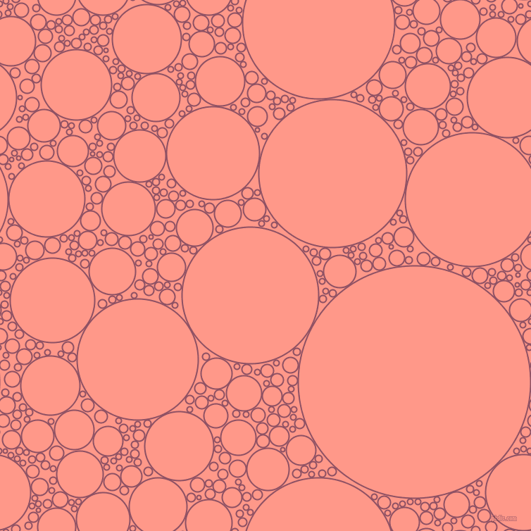 bubbles, circles, sponge, big, medium, small, 2 pixel line width, Cannon Pink and Mona Lisa circles bubbles sponge soap seamless tileable