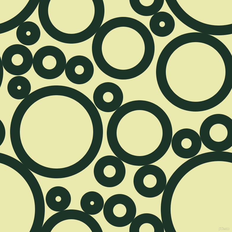 bubbles, circles, sponge, big, medium, small, 33 pixel line width, Cardin Green and Medium Goldenrod circles bubbles sponge soap seamless tileable
