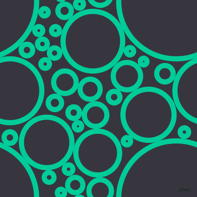 bubbles, circles, sponge, big, medium, small, 17 pixel line width, Caribbean Green and Revolver circles bubbles sponge soap seamless tileable