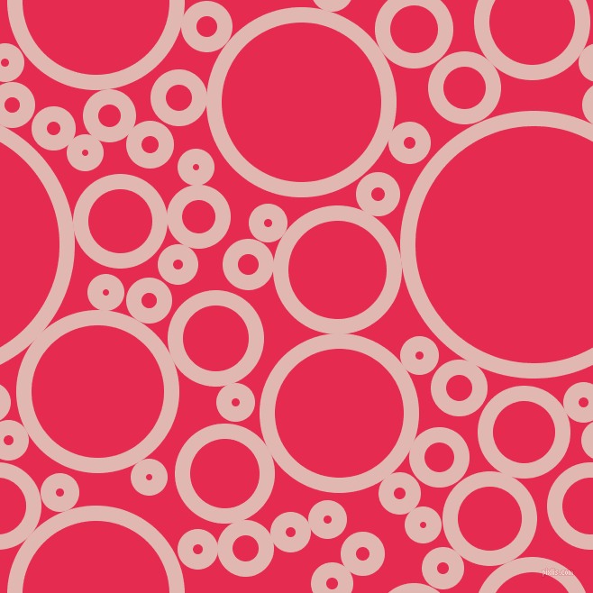 bubbles, circles, sponge, big, medium, small, 17 pixel line width, Cavern Pink and Amaranth circles bubbles sponge soap seamless tileable
