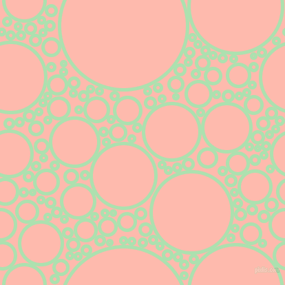bubbles, circles, sponge, big, medium, small, 5 pixel line width, Celadon and Melon circles bubbles sponge soap seamless tileable