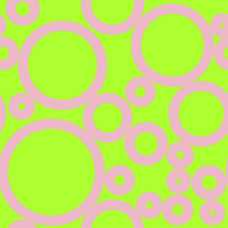 bubbles, circles, sponge, big, medium, small, 33 pixel line width, Chantilly and Green Yellow circles bubbles sponge soap seamless tileable
