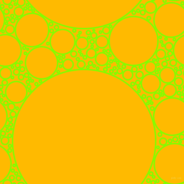 bubbles, circles, sponge, big, medium, small, 5 pixel line width, Chartreuse and Selective Yellow circles bubbles sponge soap seamless tileable